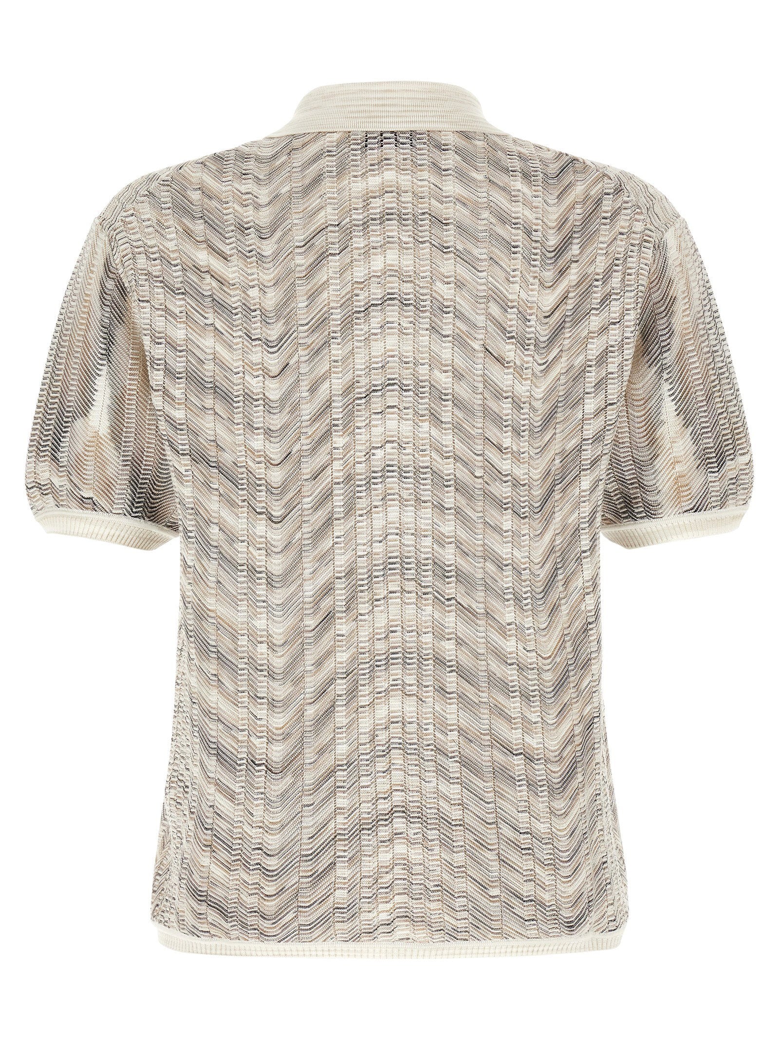 Missoni Missoni Zig-zag Knit Polo Shirt