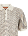 Missoni Missoni Zig-zag Knit Polo Shirt