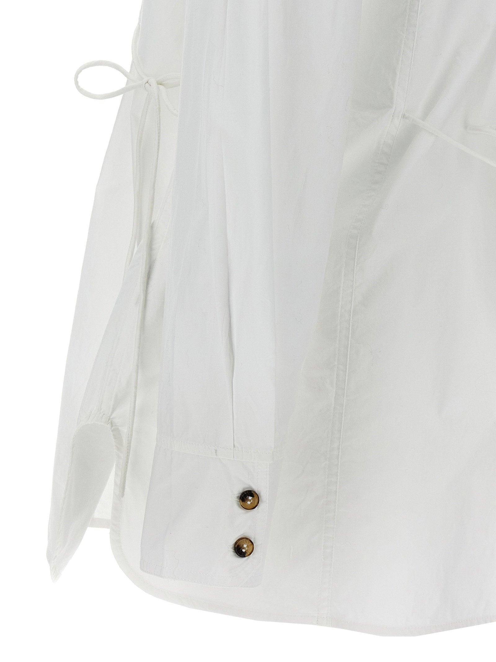 Ganni Ganni Lace-up Shirt
