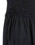 Ganni Ganni Black Smock Tie Dress