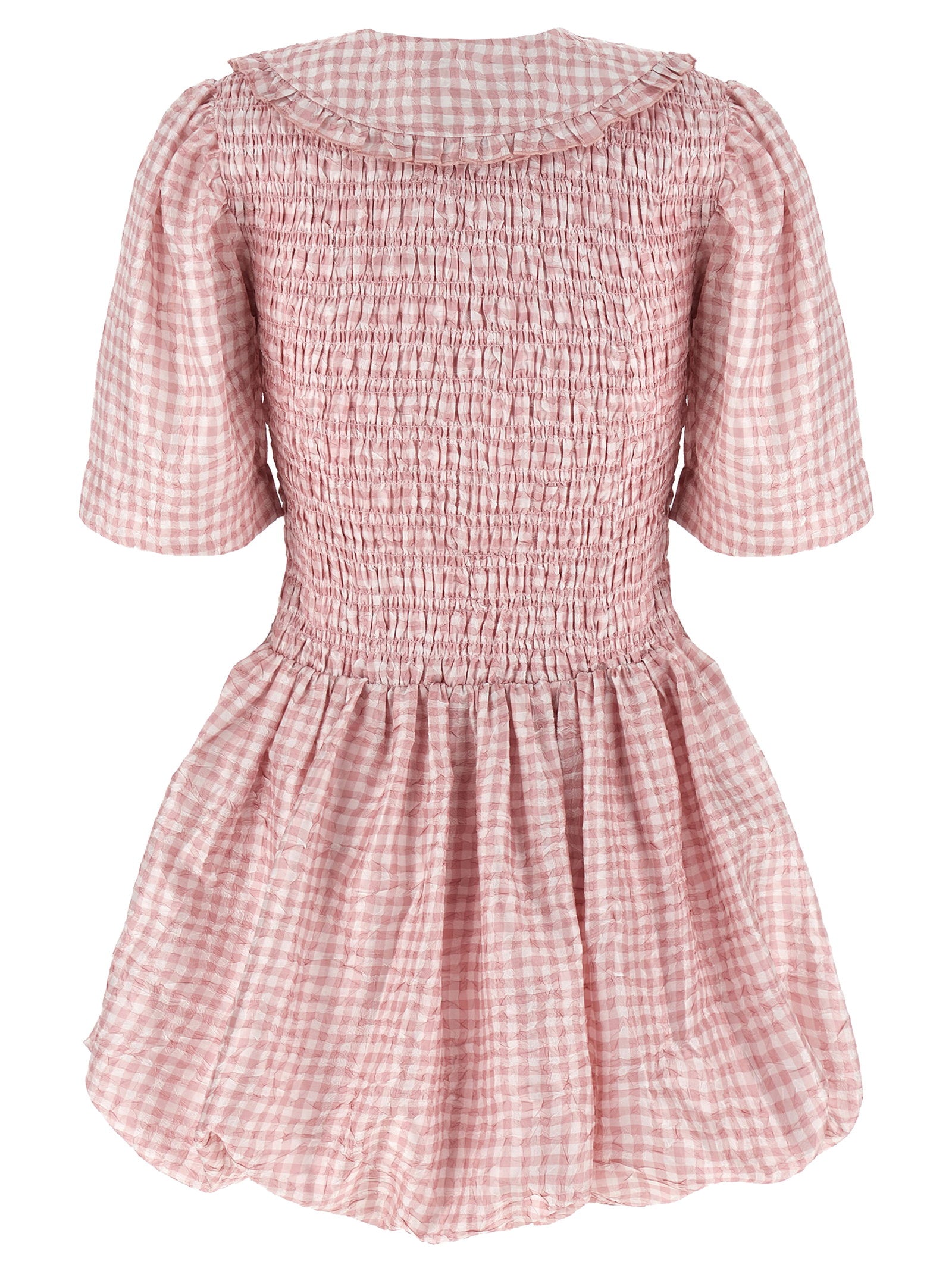 Ganni Ganni Pink Check Dress