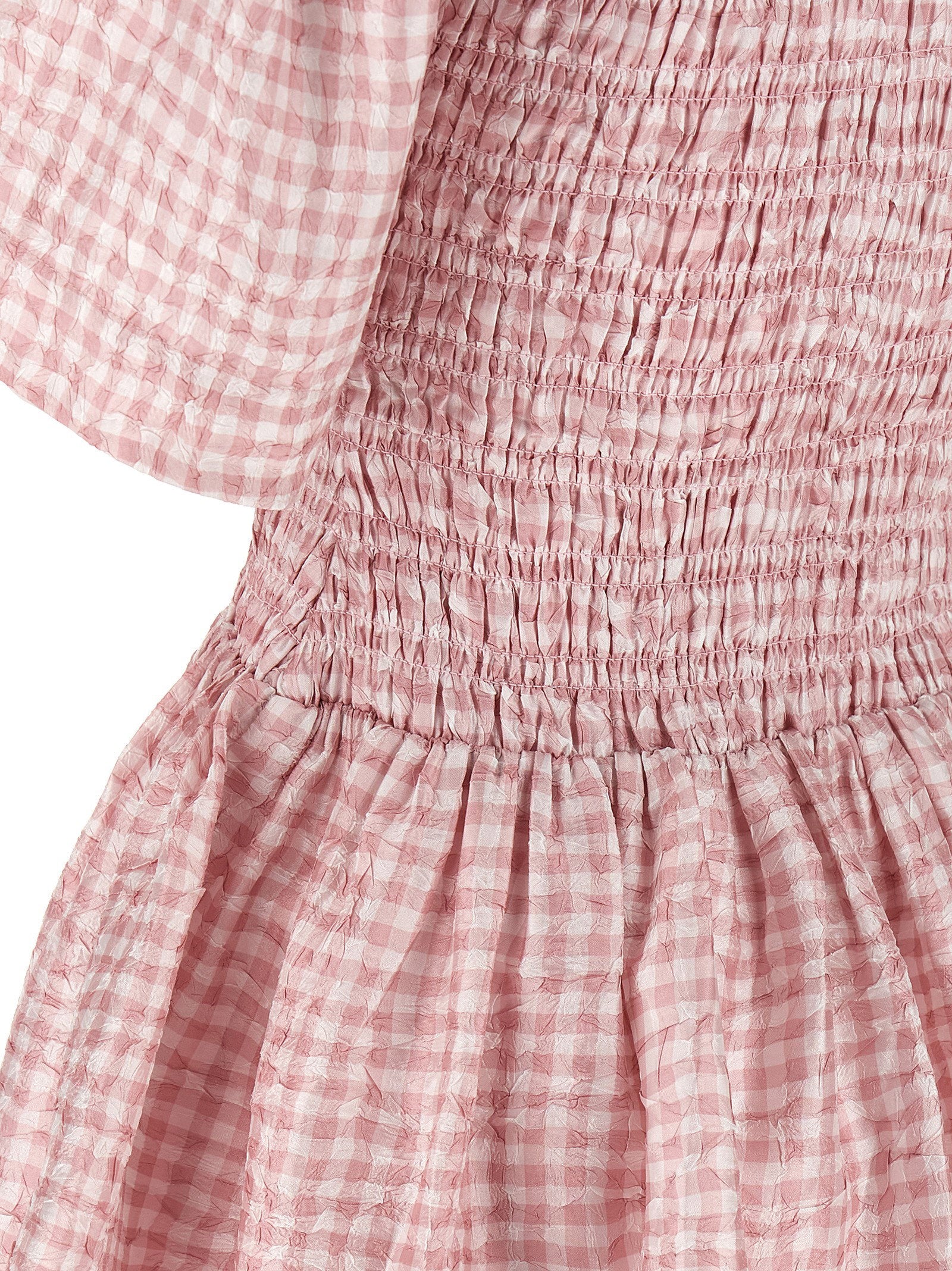Ganni Ganni Pink Check Dress