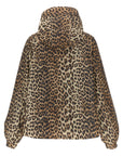 Ganni Ganni Leopard Print Nylon Windbreaker