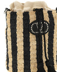 Valentino Garavani Valentino Garavani Raffia Small Bucket Bag