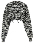 Vetements Vetements Paris Monogram Cropped Sweater