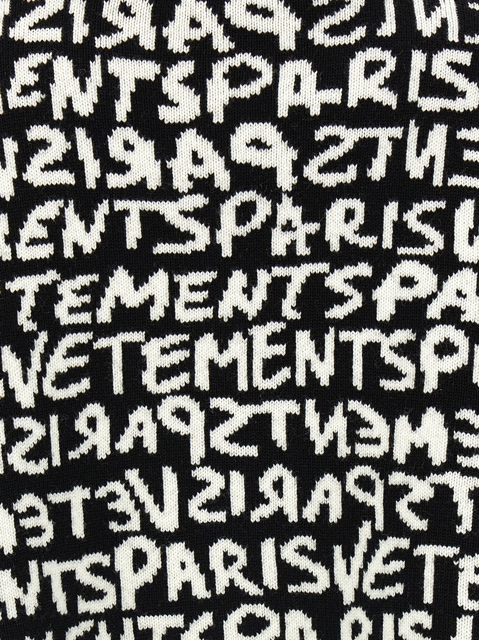 Vetements Vetements Paris Monogram Cropped Sweater