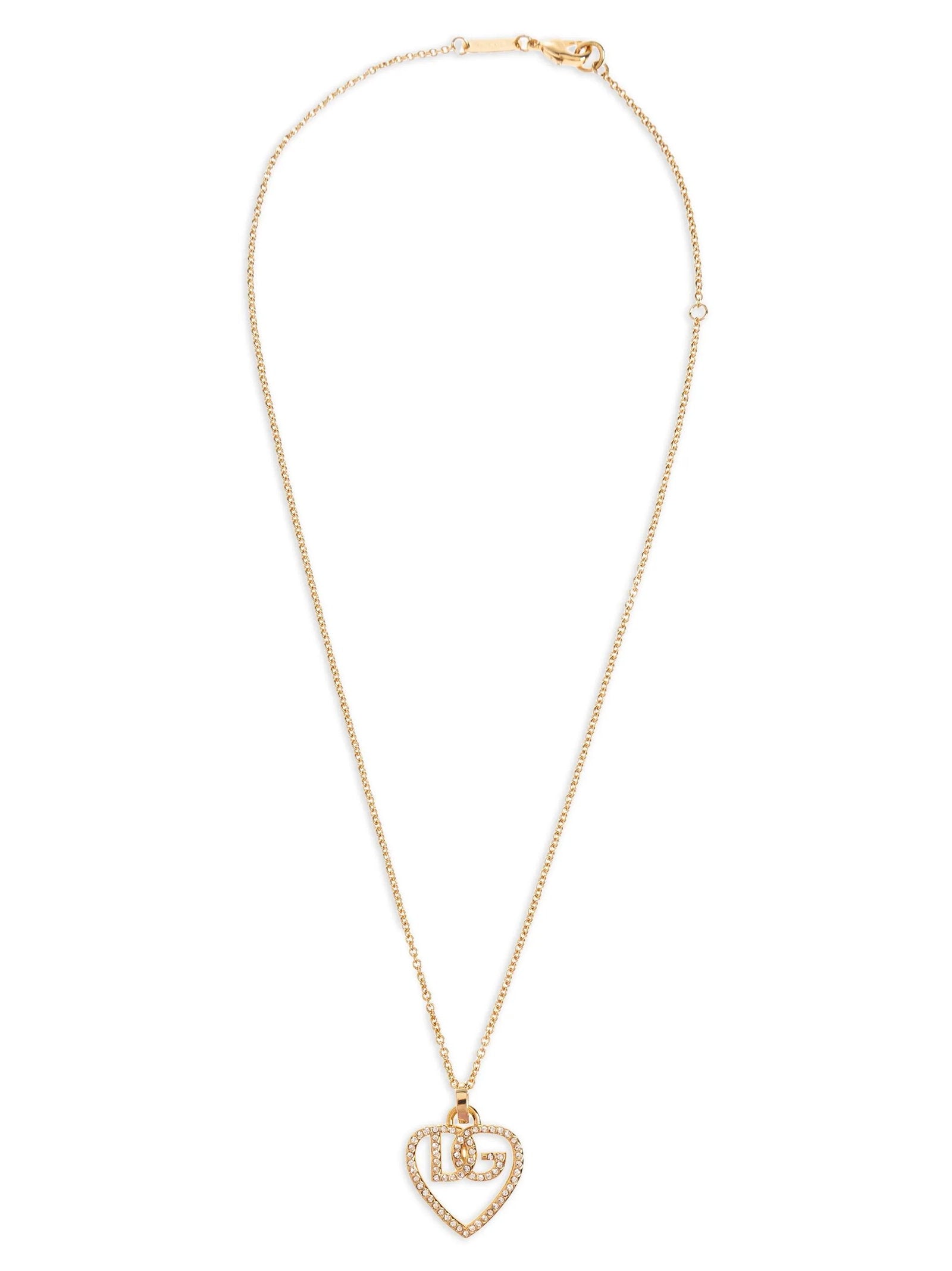 Dolce &amp; Gabbana Dolce &amp; Gabbana Strass Logo Necklace
