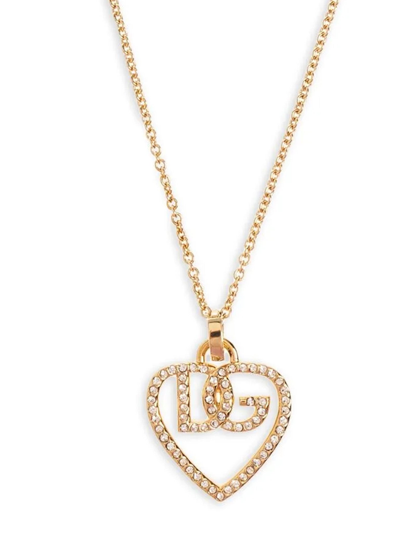Dolce &amp; Gabbana Dolce &amp; Gabbana Strass Logo Necklace
