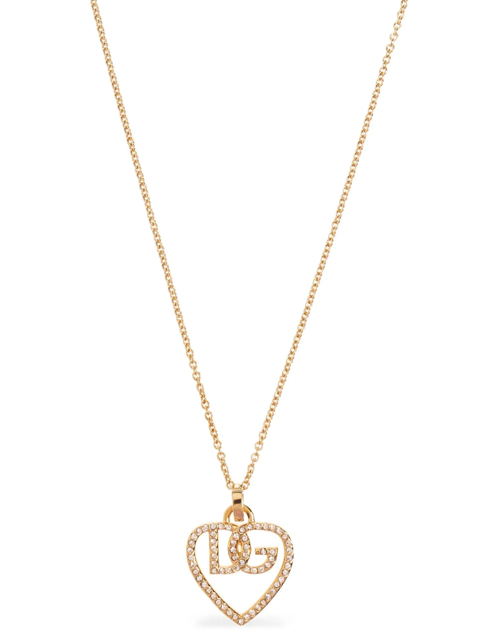 Dolce &amp; Gabbana Dolce &amp; Gabbana Strass Logo Necklace