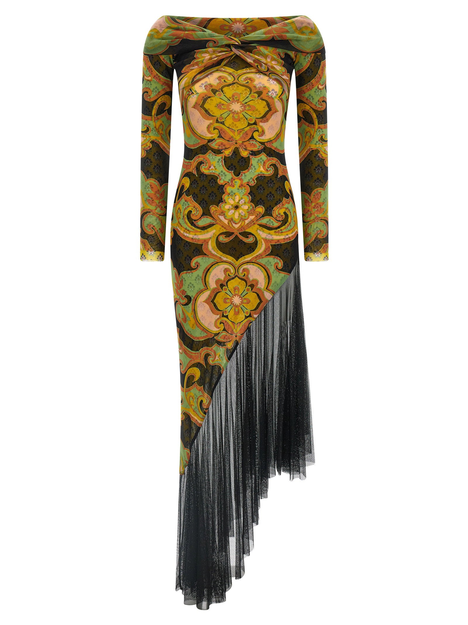 Etro Etro Asymmetric Double Layer Dress