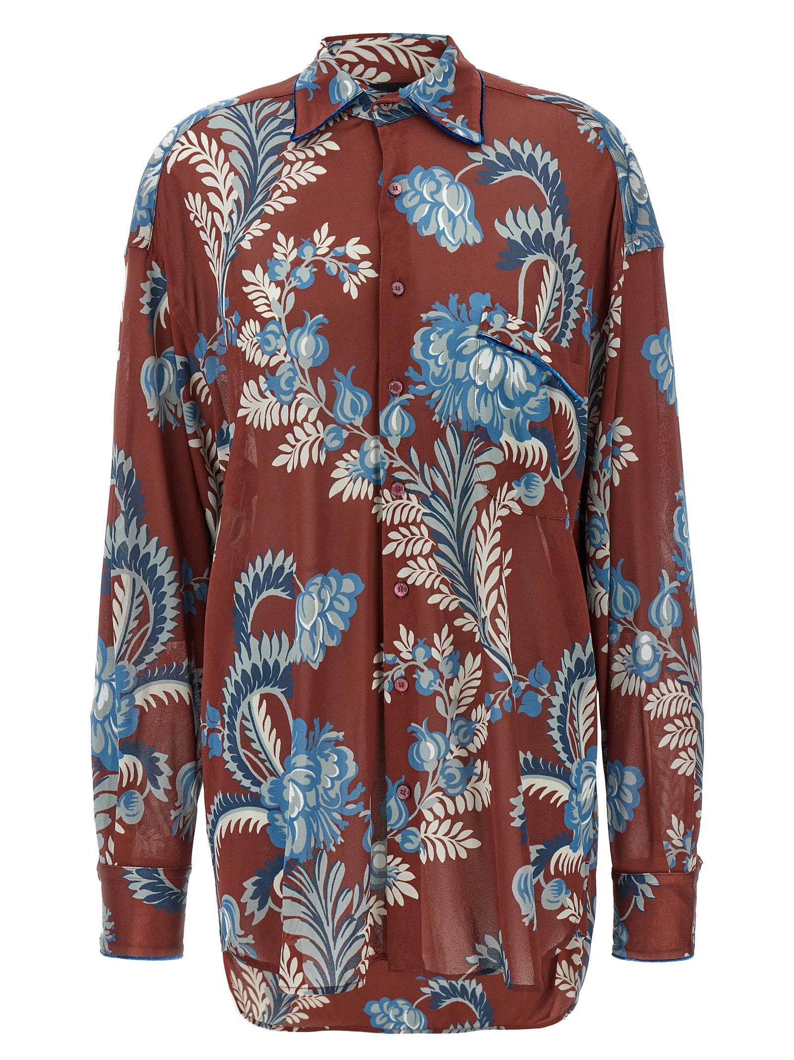 Etro Etro Floral Foliage Shirt