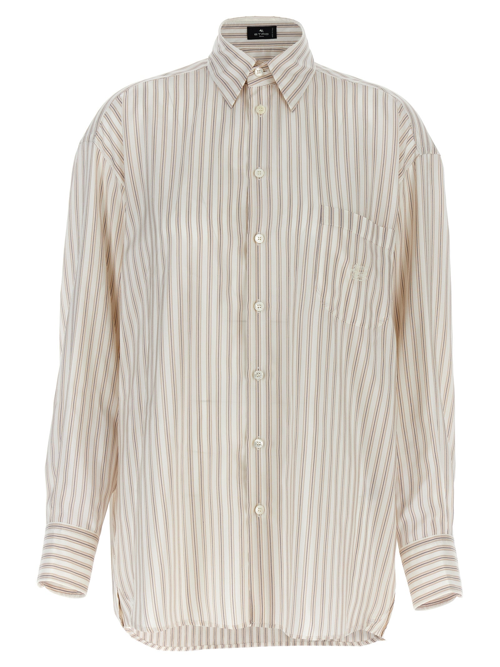 Etro Etro Logo Embroidery Striped Shirt