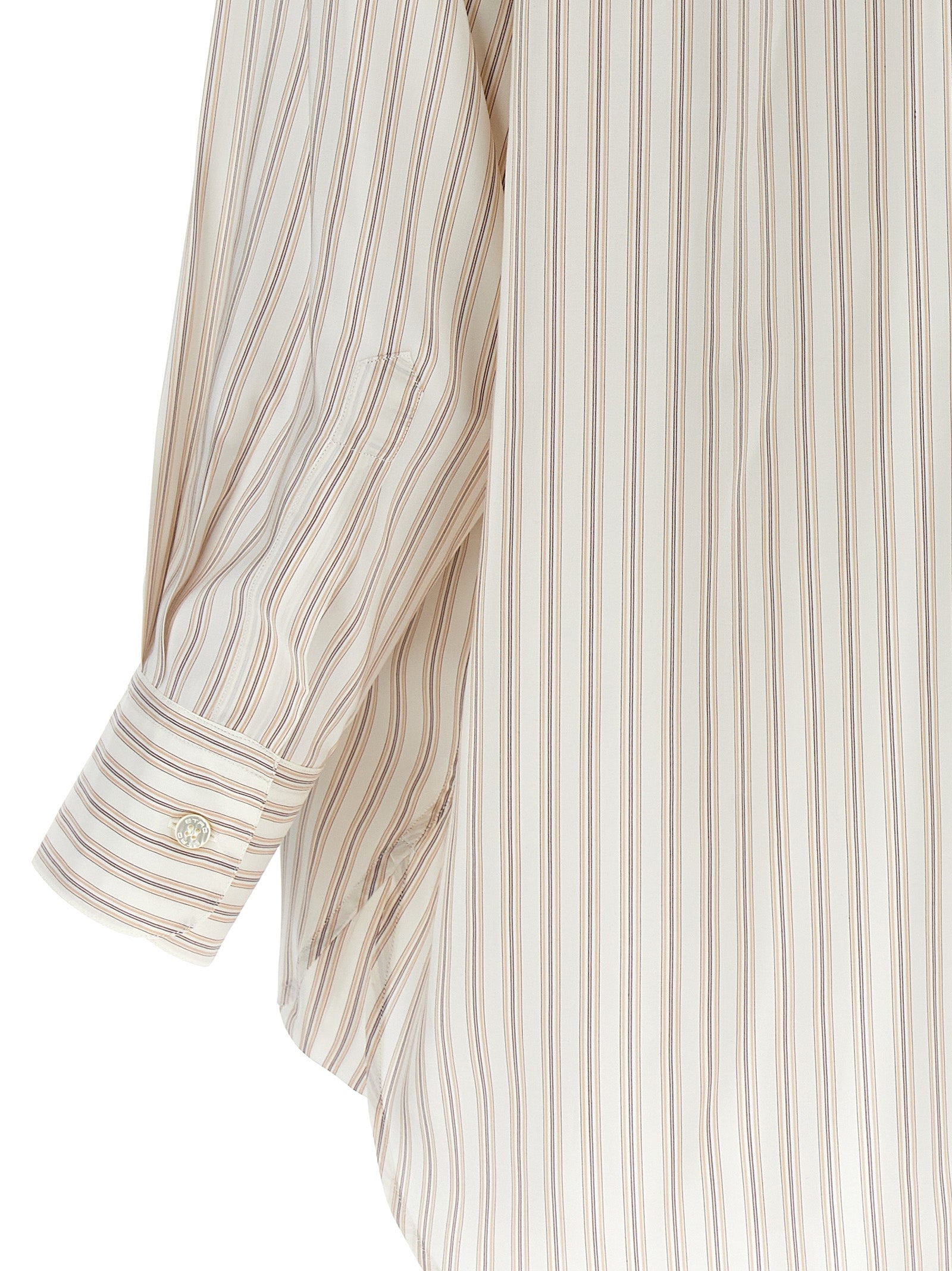Etro Etro Logo Embroidery Striped Shirt