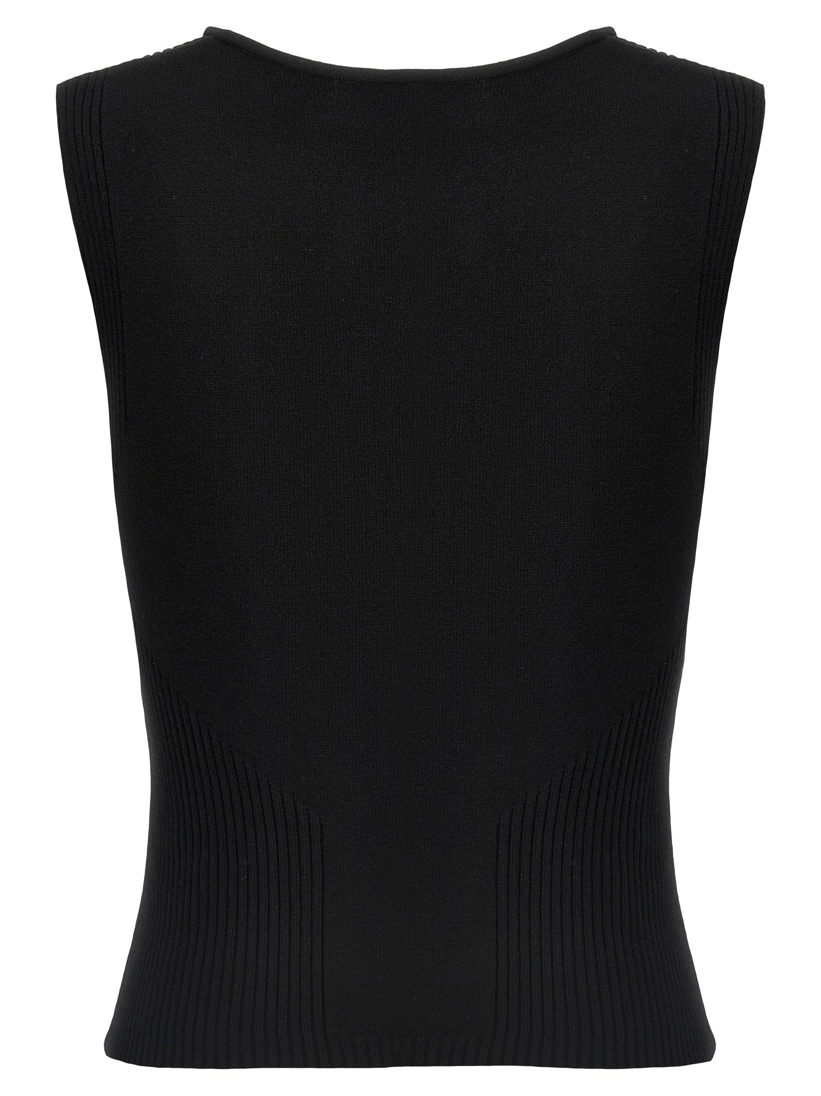 Marine Serre Marine Serre Moon Jewelry Knit Open Neck Top