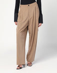 Darkpark DARKPARK Phebe beige trousers with chain