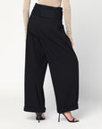 Darkpark DARKPARK Wendy black trousers with elastic waist