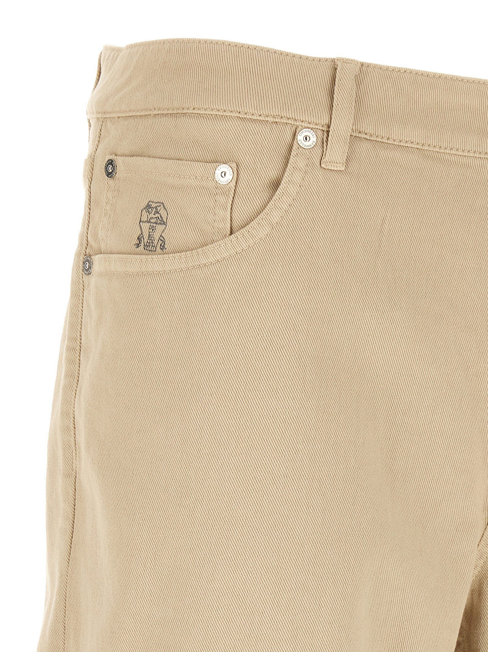 Brunello Cucinelli Brunello Cucinelli Coat Of Arms Embroidery Jeans